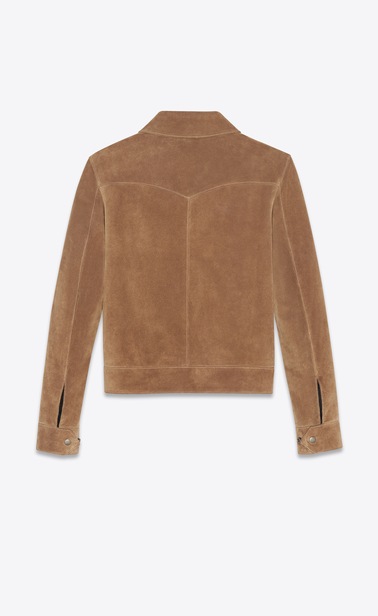 Western-style jacket in vintage suede